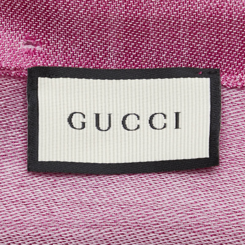 Gucci Wool Silk GG Stole Scarf