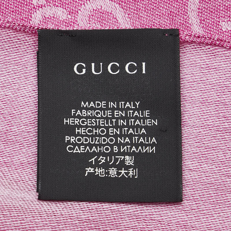 Gucci Wool Silk GG Stole Scarf