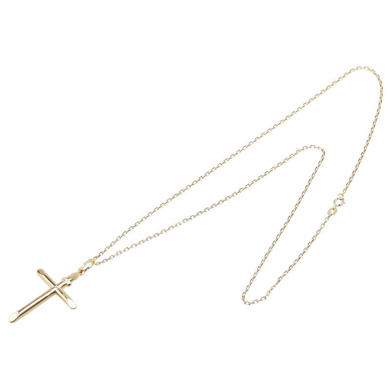 K18YG Yellow Gold Cross Necklace