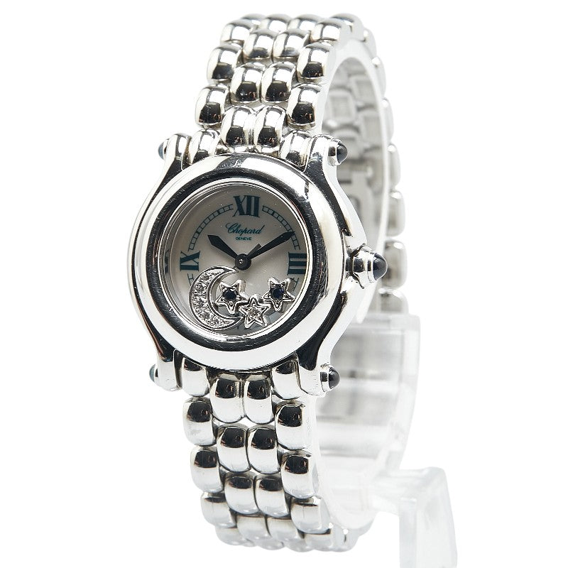 Chopard Happy Sport Moon & Star Watch Quartz Diamond Sapphire