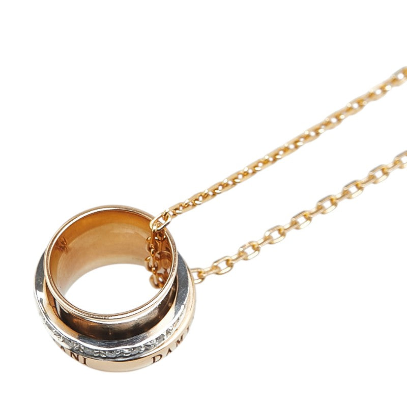 Damiani Twister Necklace Gold Silver K18YG