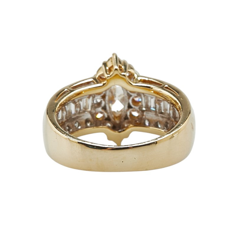 K18YG Yellow Gold Diamond Ring