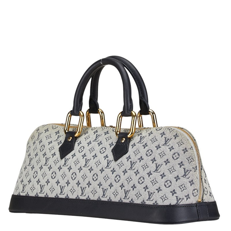 Louis Vuitton Mini Alma Long Canvas Leather Handbag