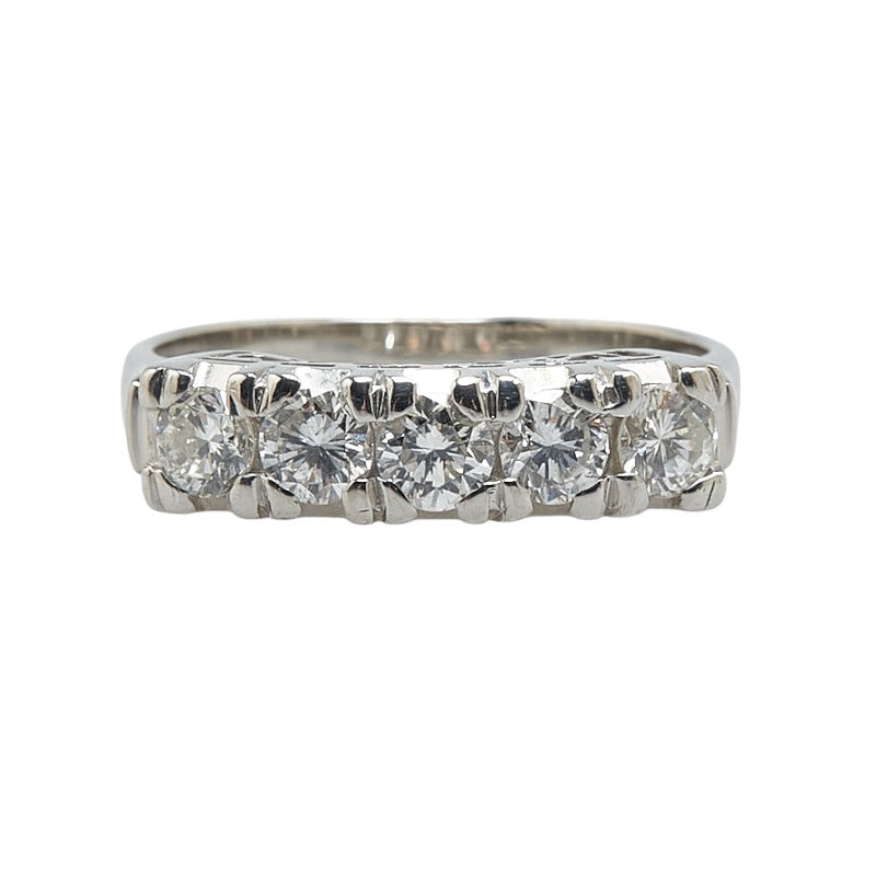 Pt900 Platinum Diamond 1.02ct Ring