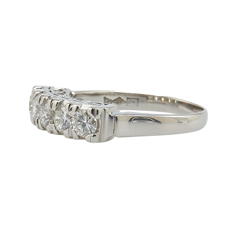 Pt900 Platinum Diamond 1.02ct Ring