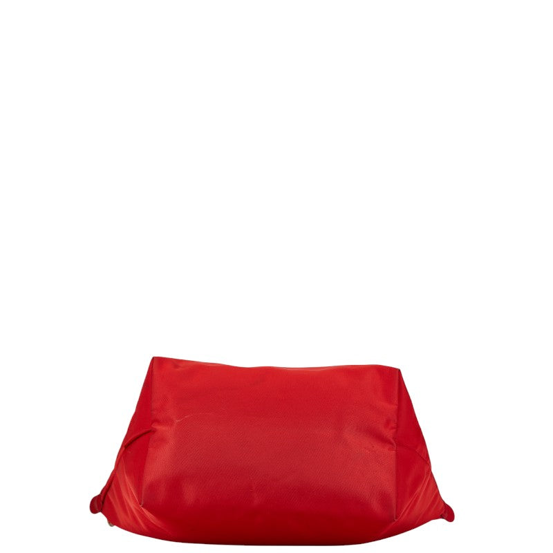 Longchamp Le Pliage L Tote Bag Red Canvas Leather