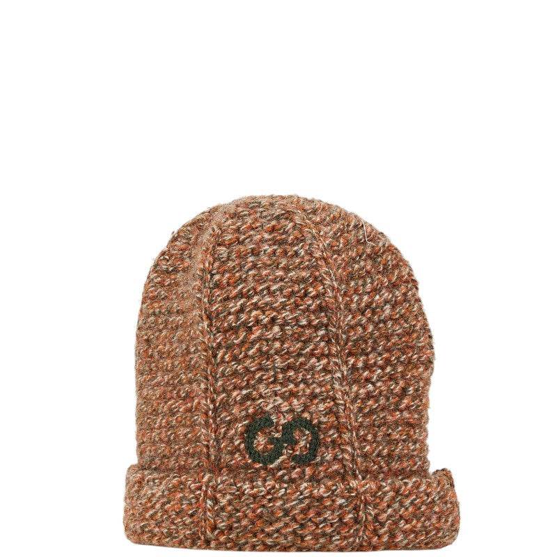 Gucci Wool Knit Hat Orange Khaki