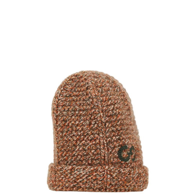 Gucci Wool Knit Hat Orange Khaki