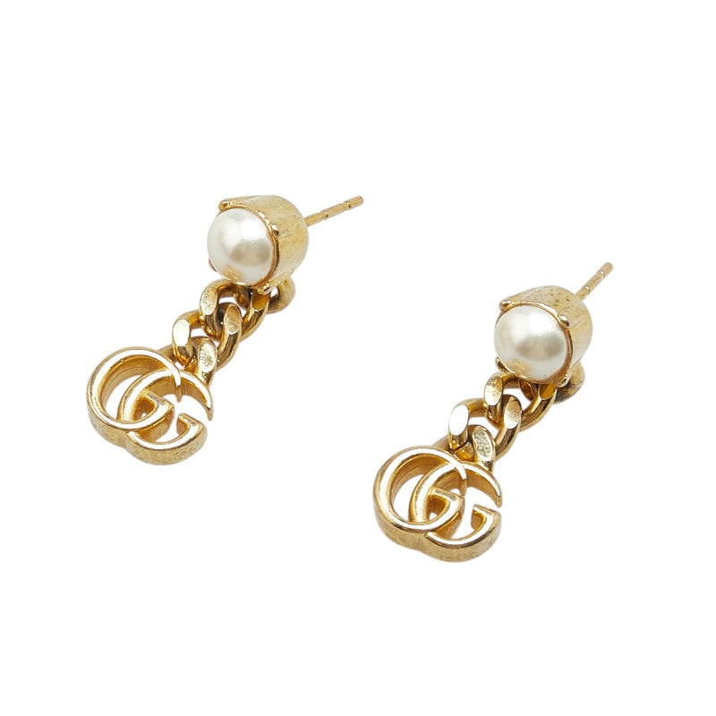 Gucci Logo Gold Plated Earrings