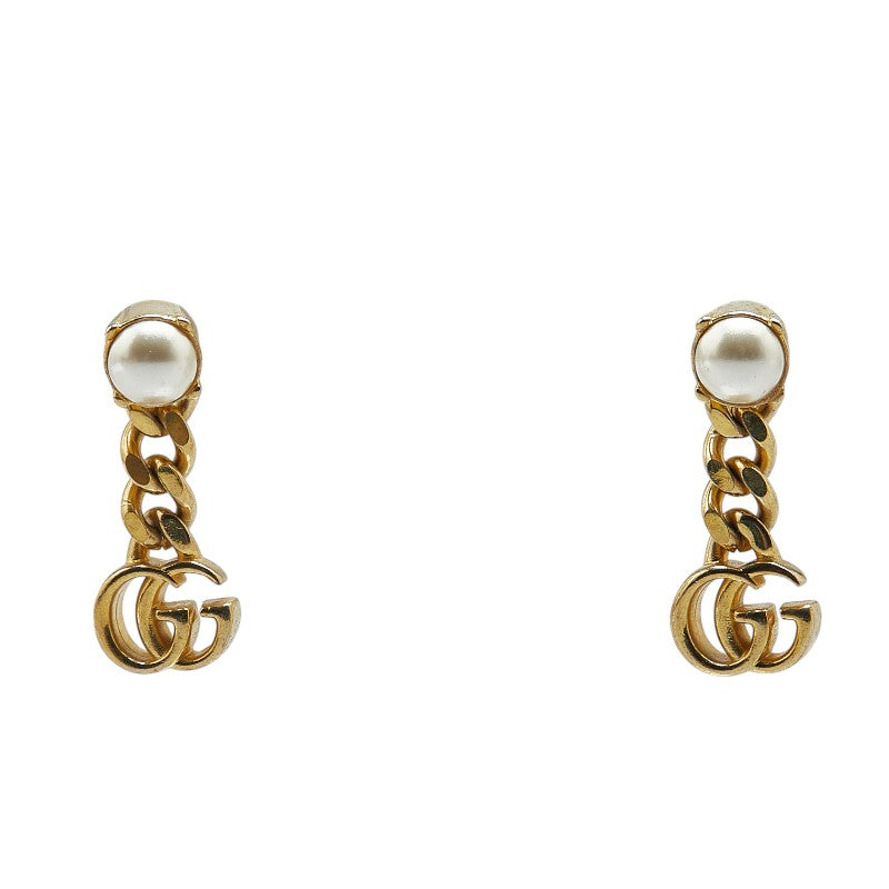 Gucci Logo Gold Plated Earrings