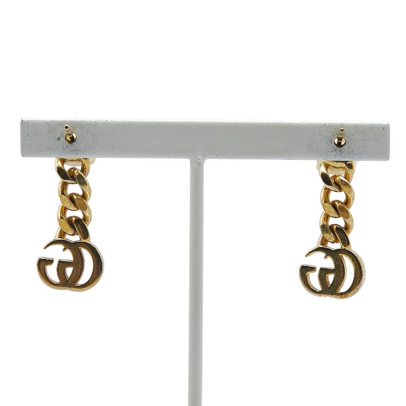 Gucci Logo Gold Plated Earrings