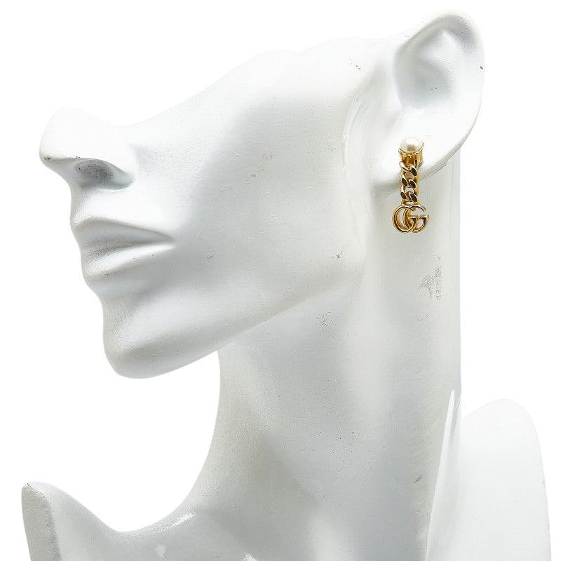 Gucci Logo Gold Plated Earrings