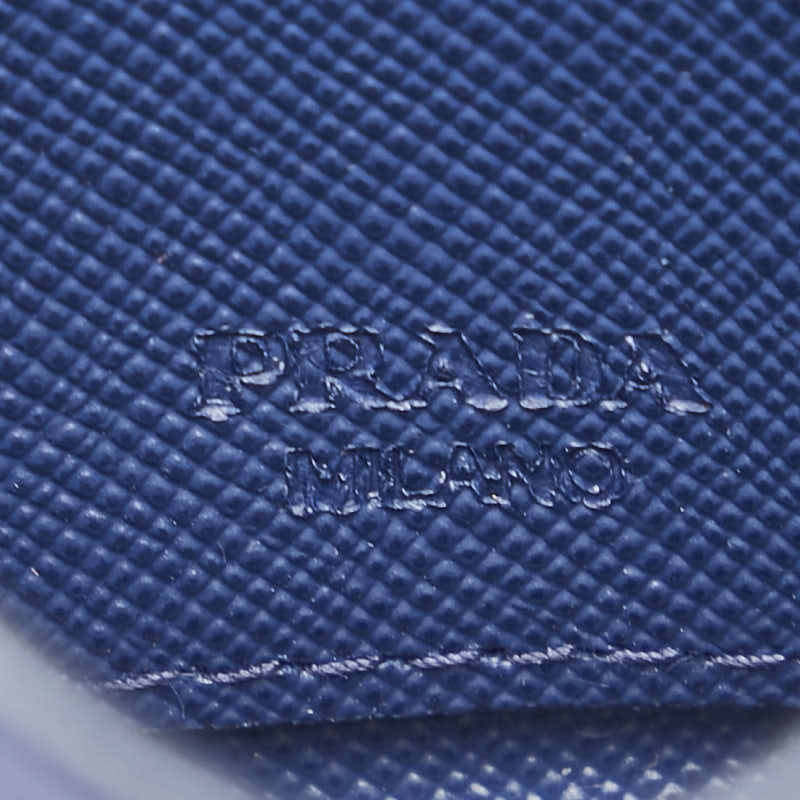 Prada Leather Coin Case Blue