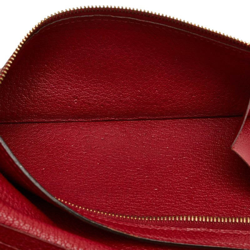 Hermes Bearn Souffle Long Wallet Rouge Ash