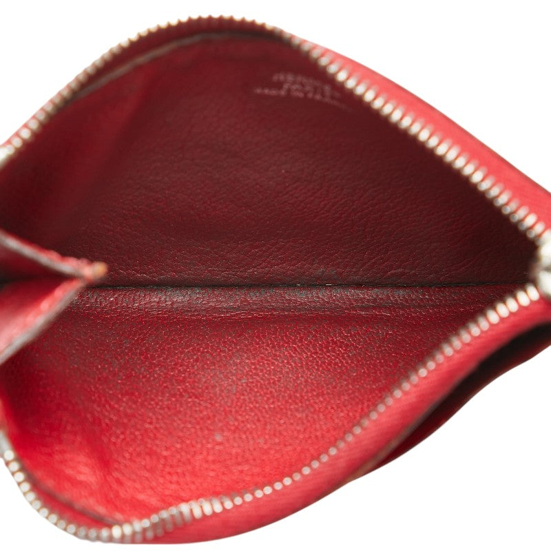 Hermes Clarisse PM Coin Case Red Leather