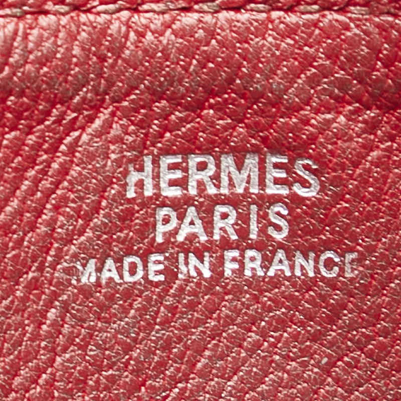 Hermes Clarisse PM Coin Case Red Leather