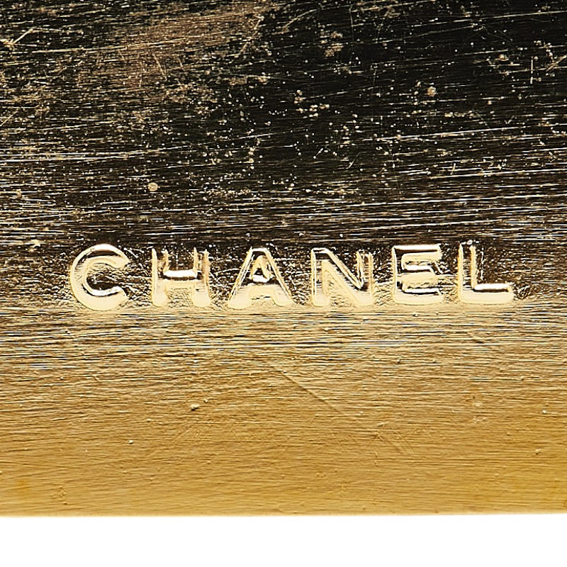 Chanel Logo Plate Brooch Gold