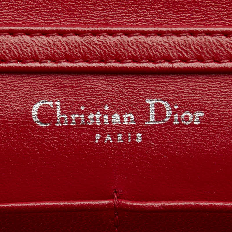 Dior Diorama Red Leather Chain Shoulder Bag