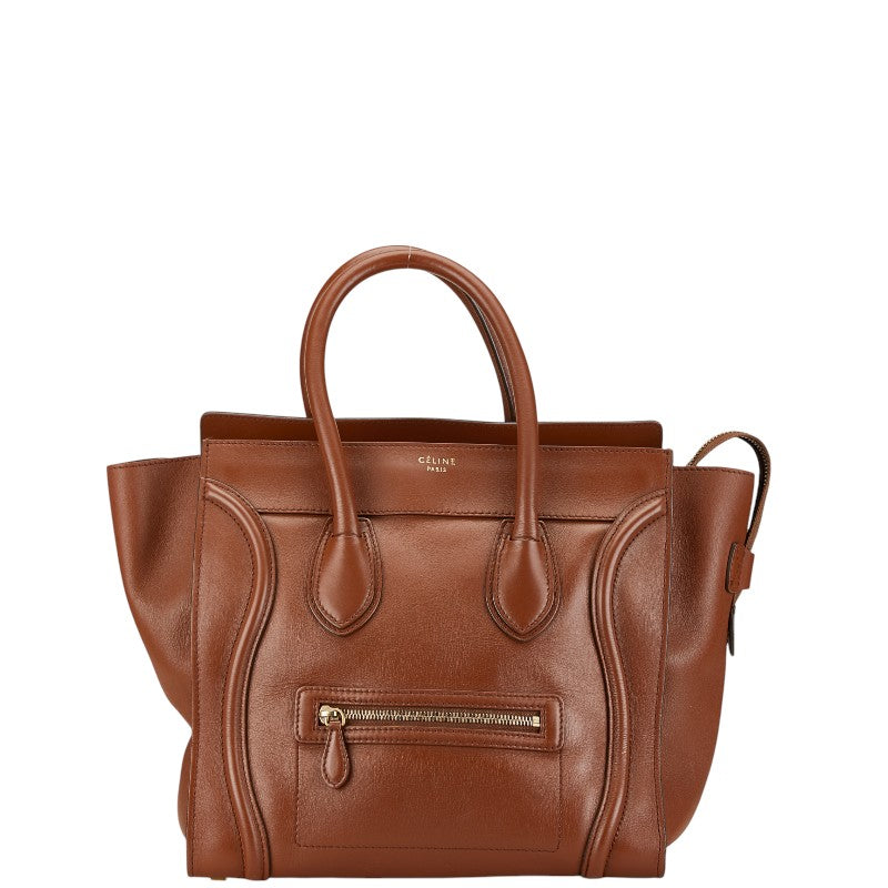 Celine Luggage Mini Shopper Leather Handbag