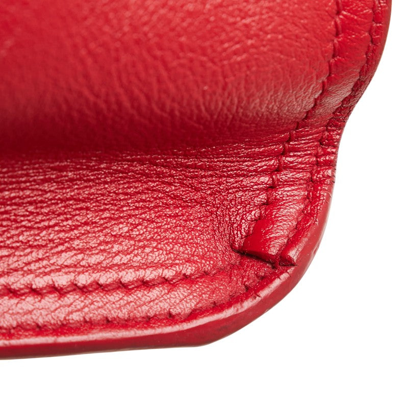 Saint Laurent Leather Petit Cabas Handbag Red