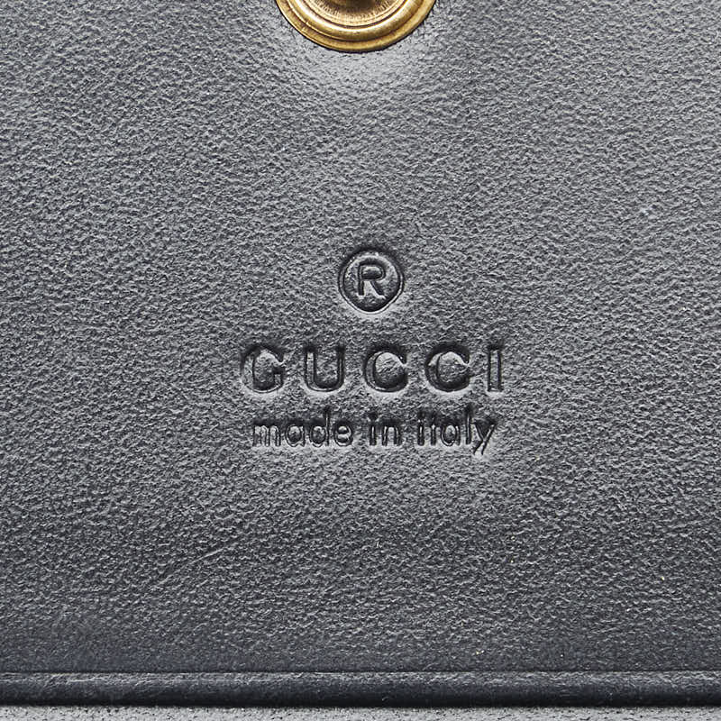 Gucci Leather Cat Compact Wallet 548057