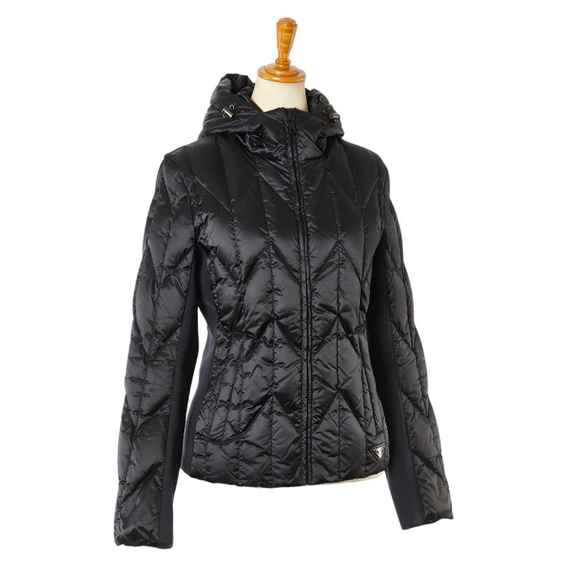 Prada Triangle Logo Down Jacket Black