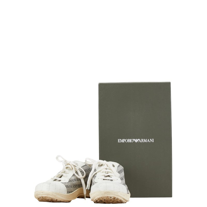 Armani Canvas Leather Sneakers Women