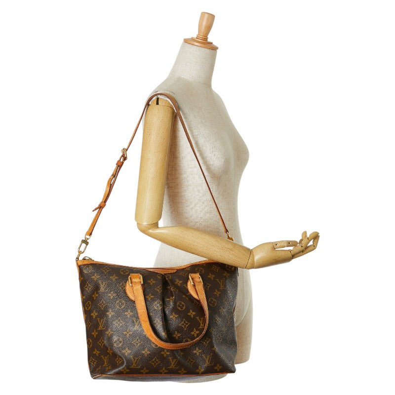 Louis Vuitton Palermo PM 2WAY Handbag Brown