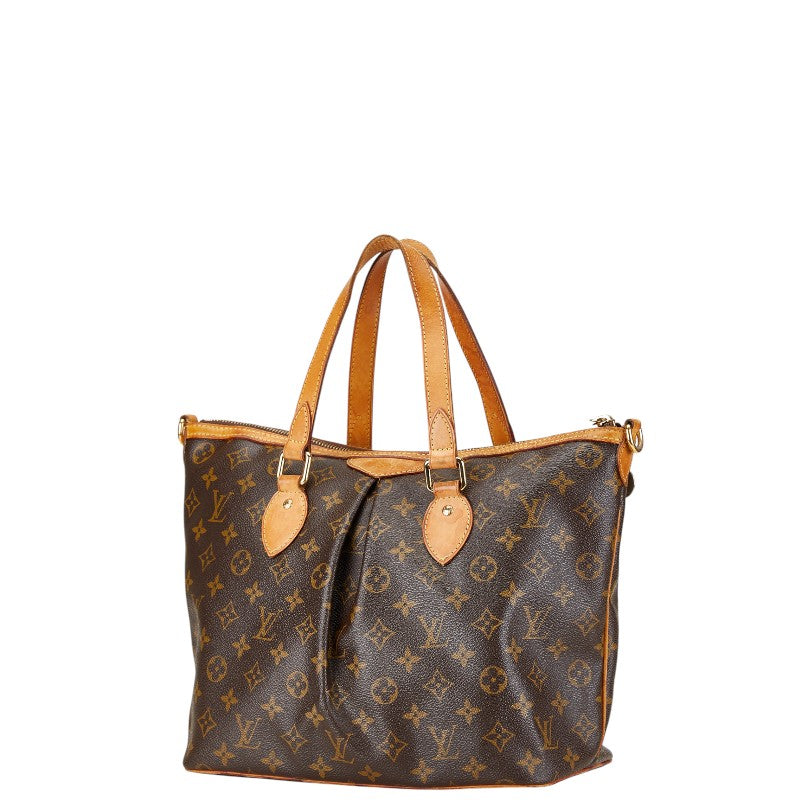 Louis Vuitton Palermo PM 2WAY Handbag Brown