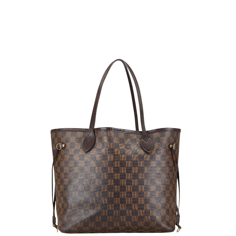 Louis Vuitton Damier Neverfull MM Tote Bag Brown