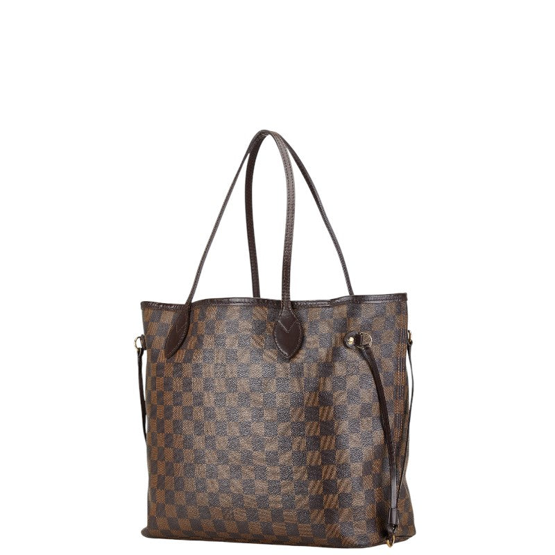 Louis Vuitton Damier Neverfull MM Tote Bag Brown