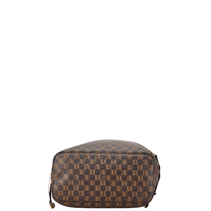 Louis Vuitton Damier Neverfull MM Tote Bag Brown