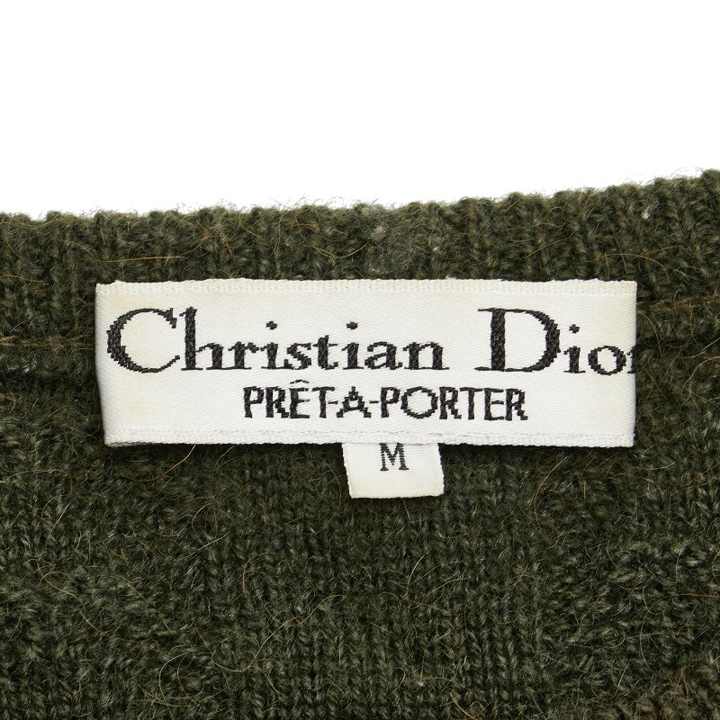 Dior Wool Acrylic Knit Sweater M Khaki