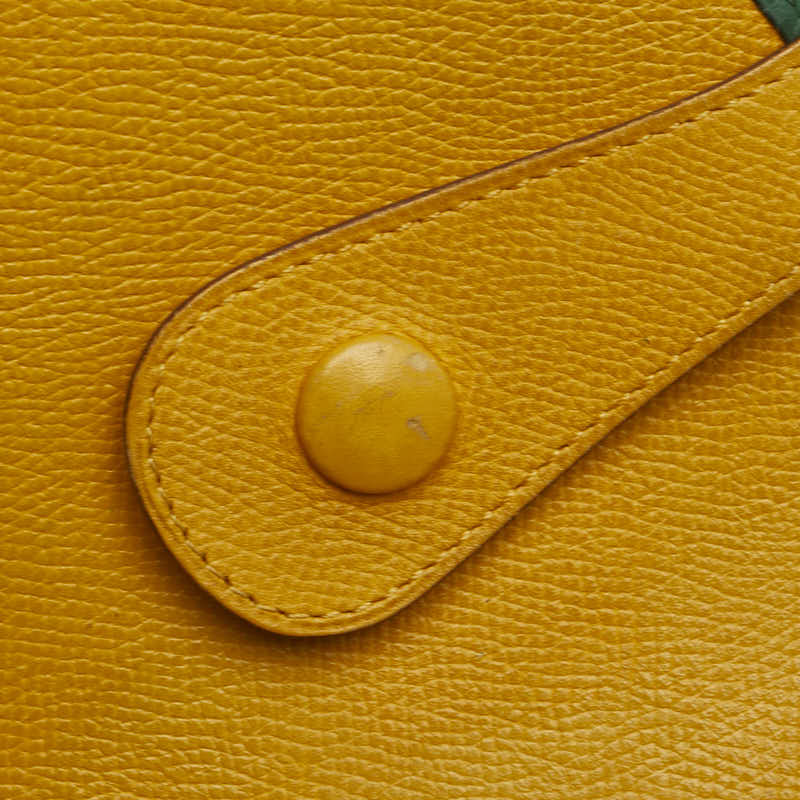 Hermes Evelyne GM Shoulder Bag Yellow Green