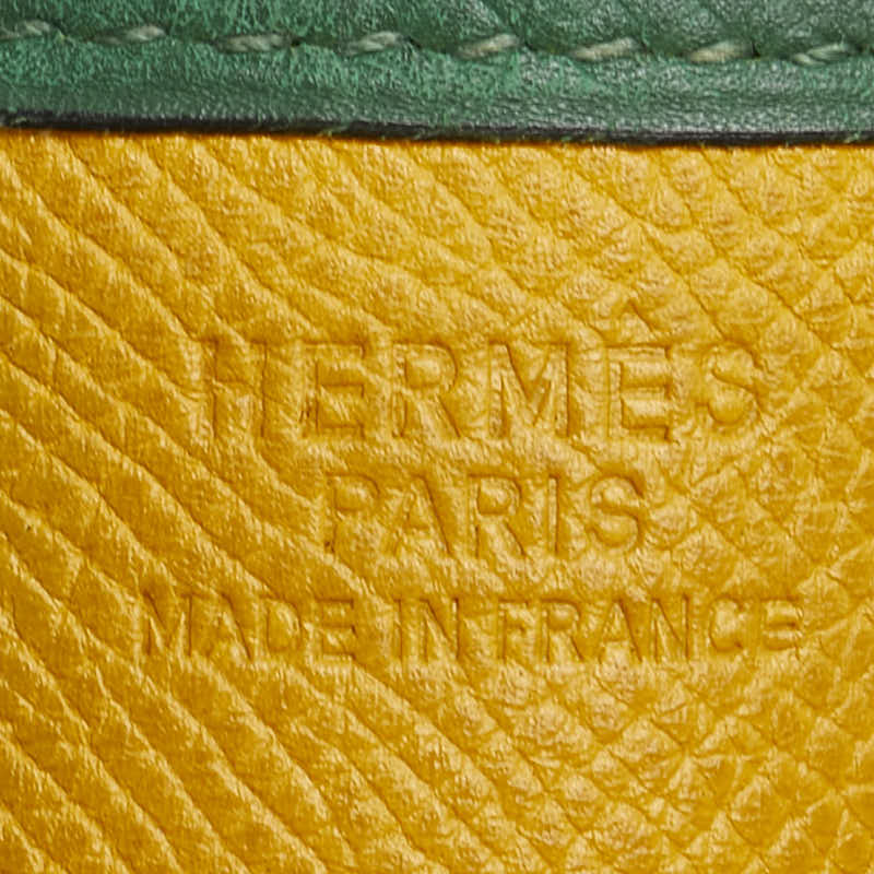 Hermes Evelyne GM Shoulder Bag Yellow Green