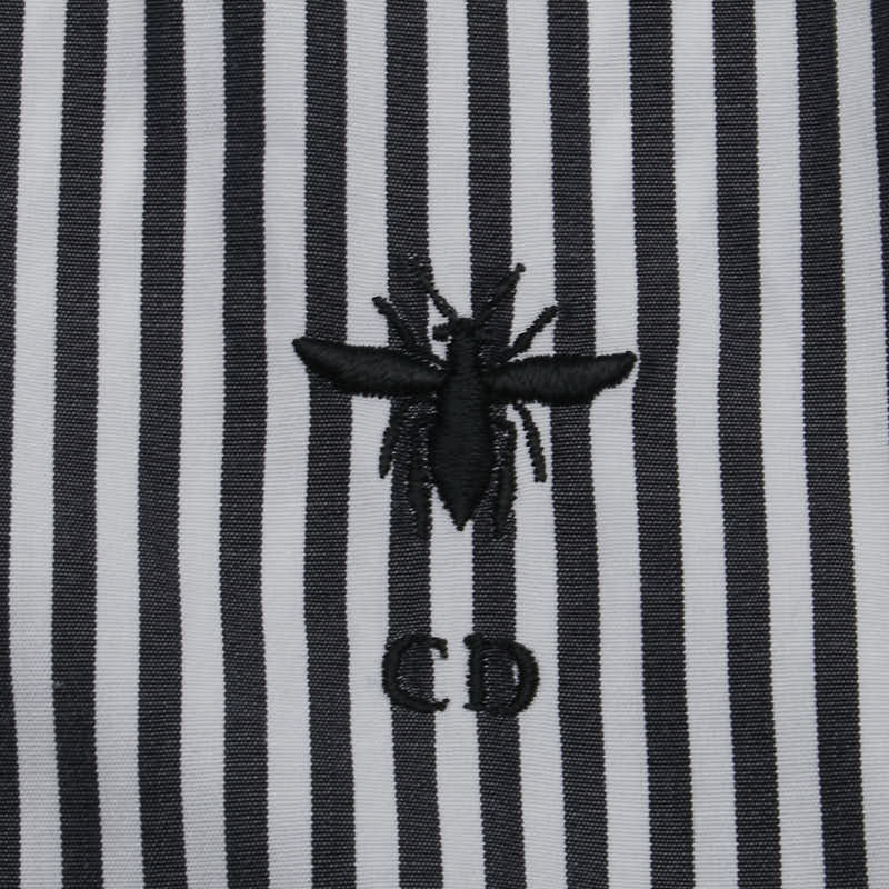 Dior Sleeveless Stripe Bee Shirt Cotton