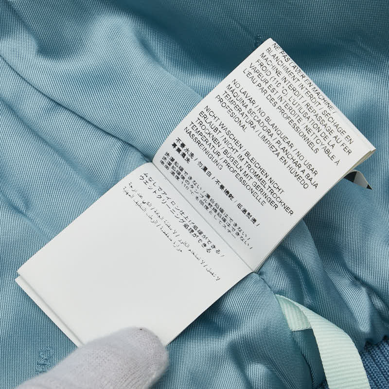 Off-White MA-1 Jacket Viscose Light Blue