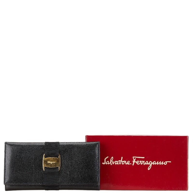 Salvatore Ferragamo Vara Ribbon Leather Wallet