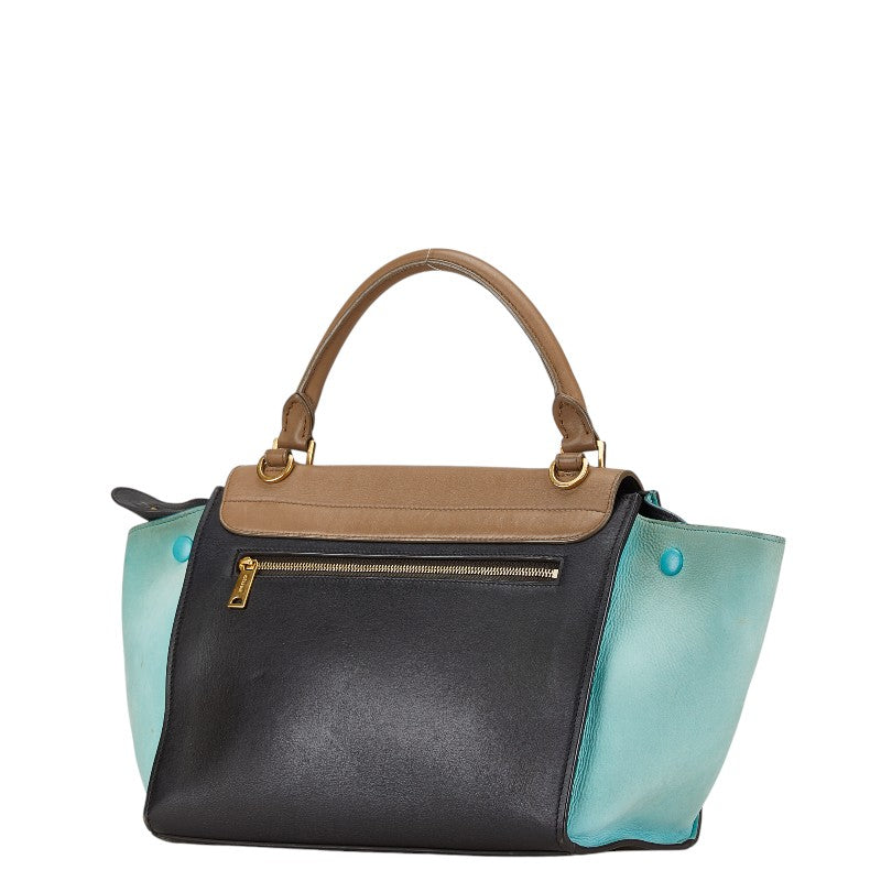 Celine Trapeze Leather Handbag