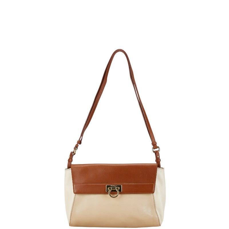 Salvatore Ferragamo Leather Gancini Shoulder Bag