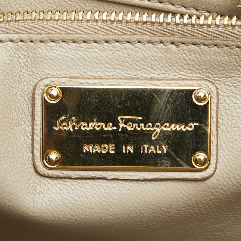 Salvatore Ferragamo Leather Gancini Shoulder Bag