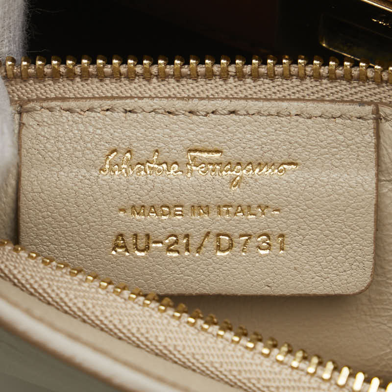 Salvatore Ferragamo Leather Gancini Shoulder Bag