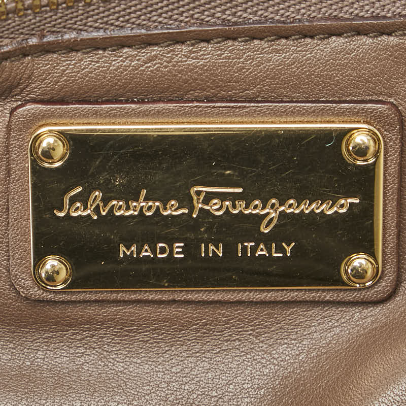 Salvatore Ferragamo Leather Gancini 2WAY Bag