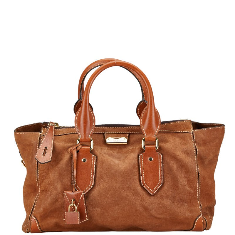 Burberry Leather Tote Bag Brown