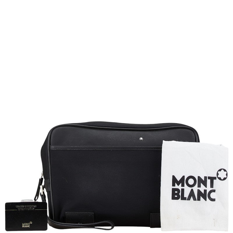 Montblanc Canvas Leather Clutch Bag