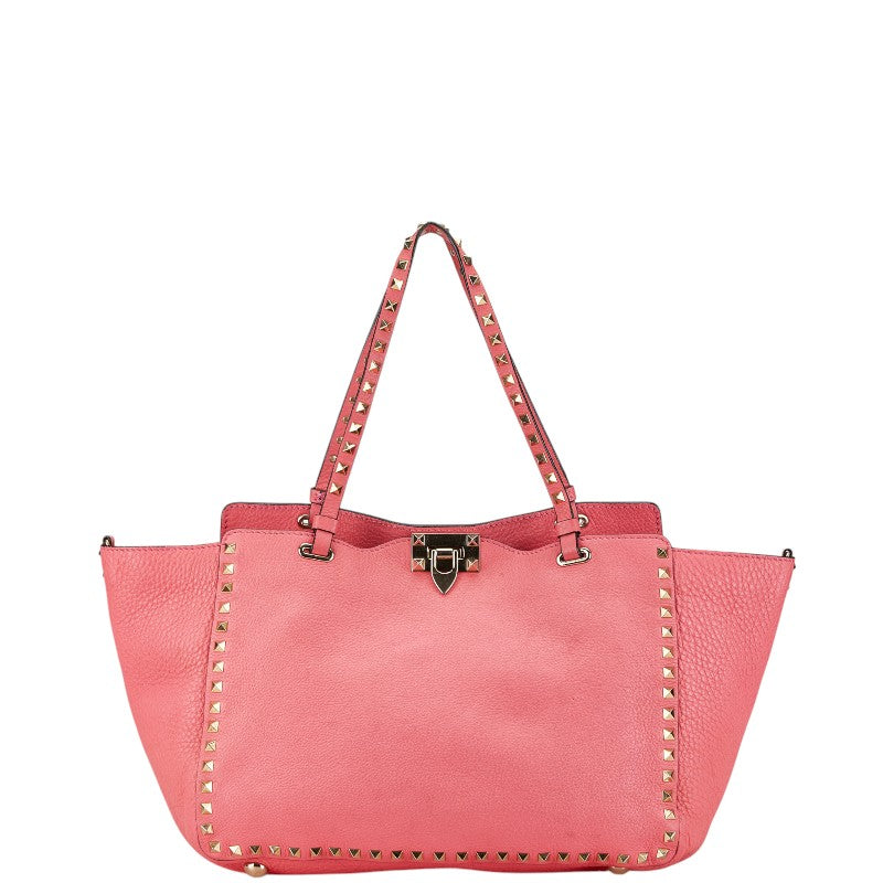 Valentino Rockstud Leather Tote Bag