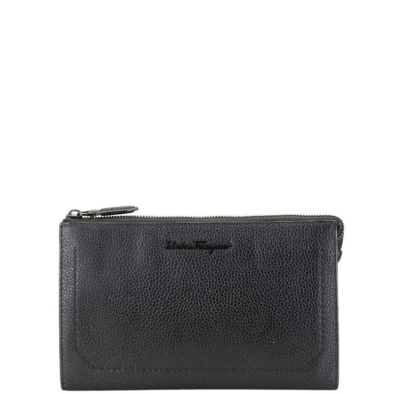 Salvatore Ferragamo Leather Clutch Bag 240859