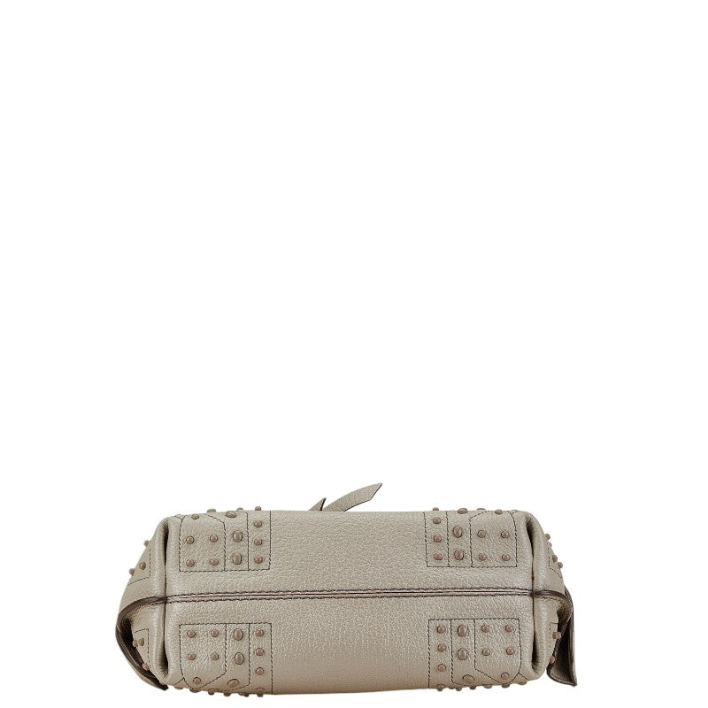 Tod's Leather Wave Bag Studded Handbag