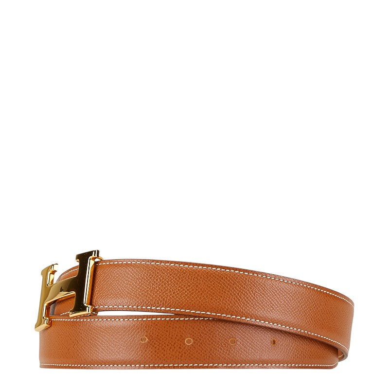 Hermes Constance H Belt Brown