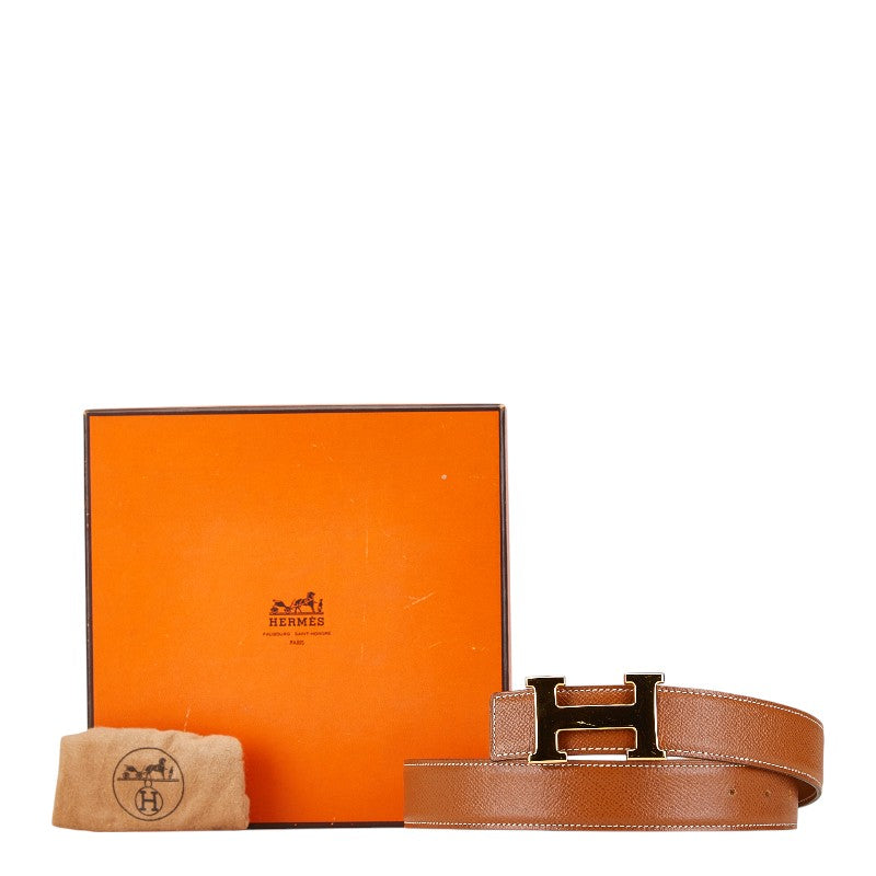 Hermes Constance H Belt Brown